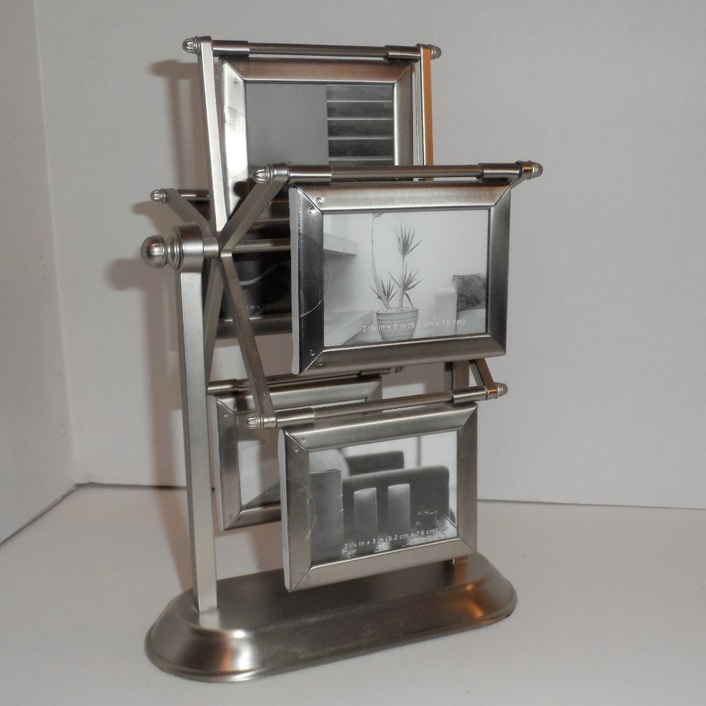 NEW - 2x3 Size Photos Carousel Brushed Nickel